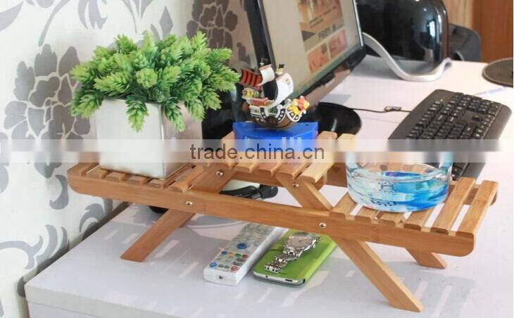 Bamboo 2-tier Folding Rack
