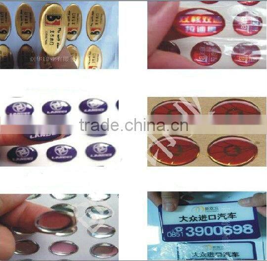 Clear round epoxy resin stickers poly dome sticker made in China dome gel sticker