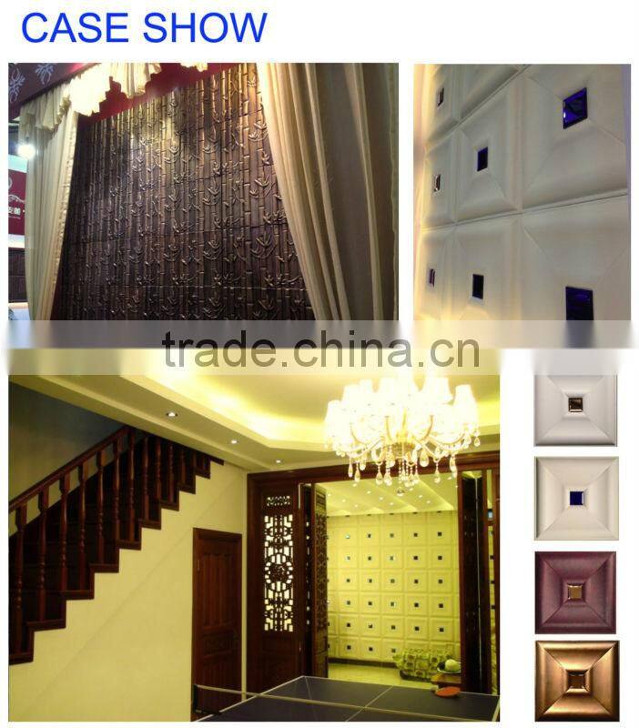 GLM Leather wall panel Interior decoration aluminum extrusion profiles wall panels New HOT products bring you new profit