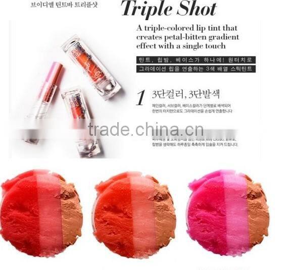 2016 VD TINT BAR TTRIPLE SHOT 3-Color Lip Balm