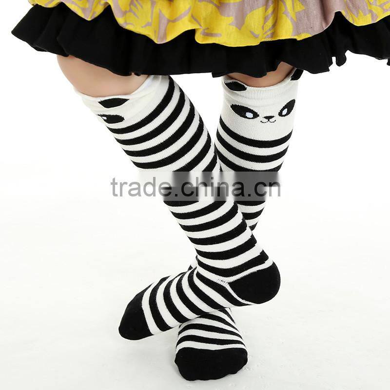 New hot sale kids socks knee high soft cotton baby girls pink socks Wholesale