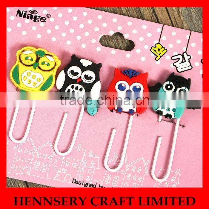 Rubber soft pvc flat metal paper clip