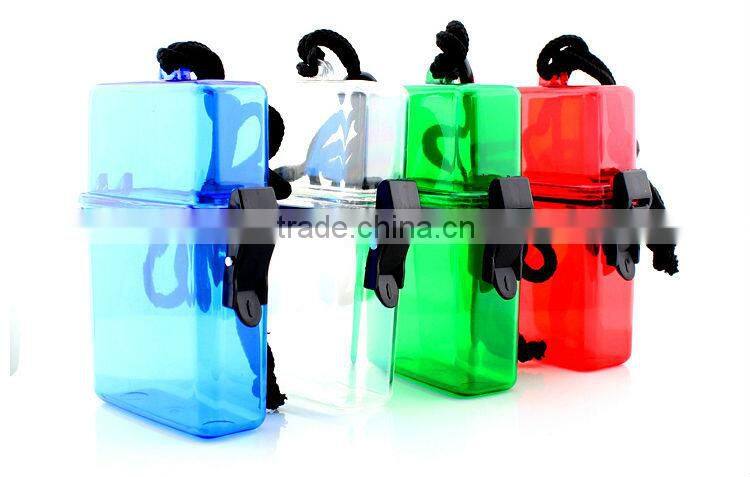 watch waterproof case for watch mobile flashlight battery Plastic box 50g