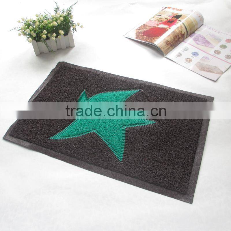 Anti-slip great elasticity PVC toilet mat,furnishing products/pvc floor mat - qinyi