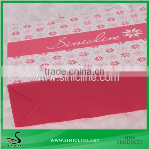 Sinicline Design Quality Red Logo Printed Paper Bag