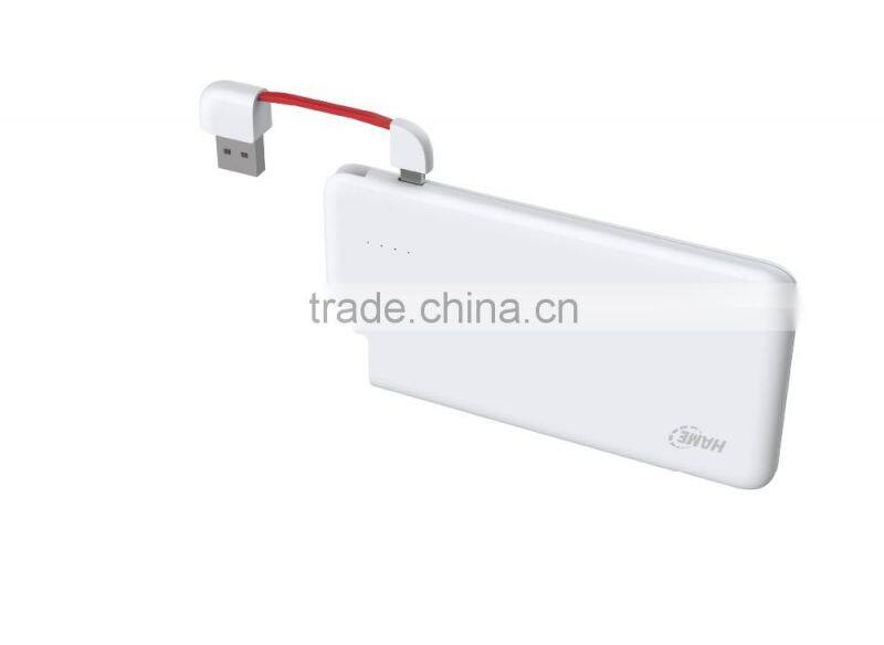 Wholesale lithium polymer battery 3.7v with 4000mah usb handy power charger