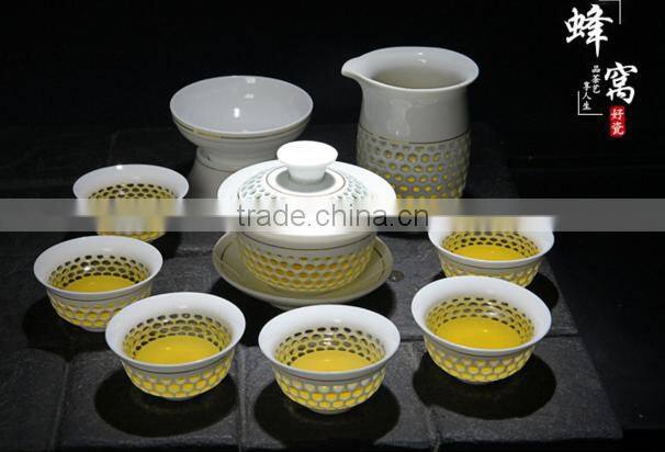 Hollow Out Jade Exquisite Ceramic Tea Set QD-L107