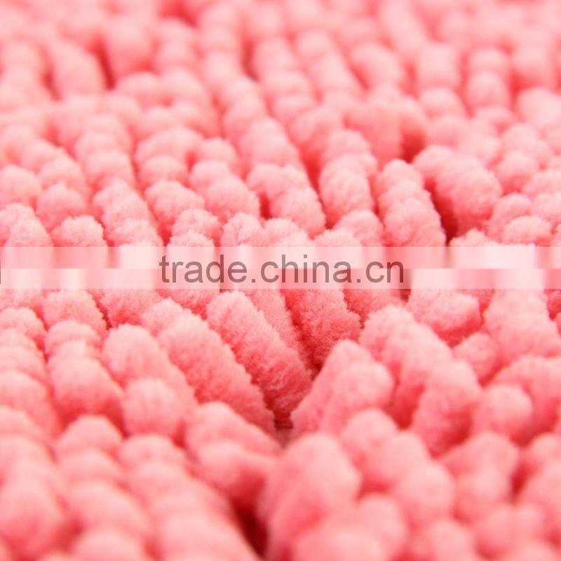 Bedroom Floor round Chenille Carpet, Kitchen Bath Rug Mat, Door mat, Room Pad