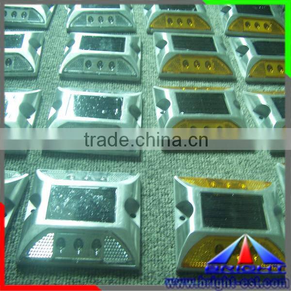 Shenzhen factiry Square Solar panel led stud lights, led road stud light, led traffic road cat eyes solar light