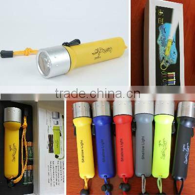 Waterproof Aluminum Head High Power LED Diving Flashlight