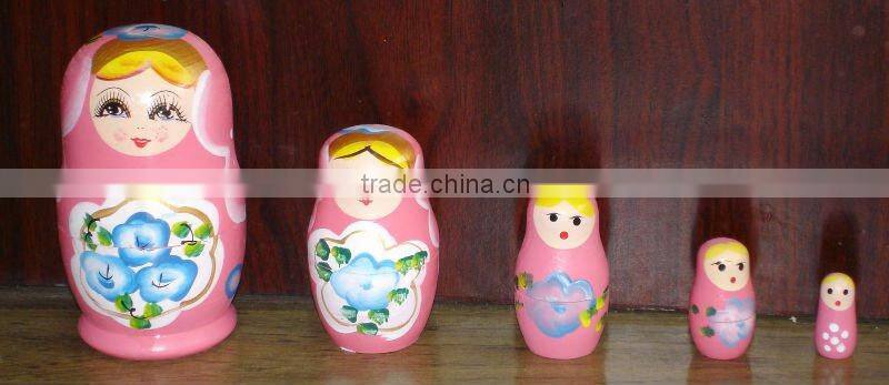 Ningbo Chuang Christmas Decoration Wooden Nesting Doll (Russian Doll)