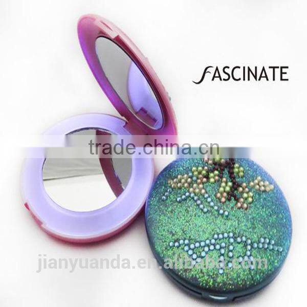 makeup mirror stand promotional gift / mini makeup compact mirror / makeup mirror magnifying with light