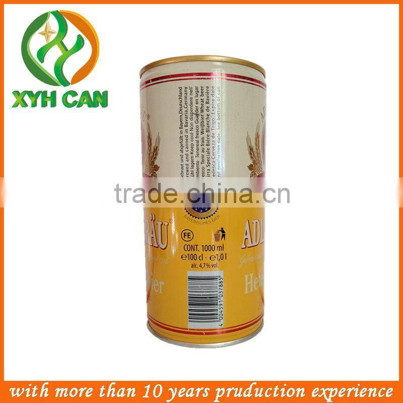 XYH Brand empty beverage tin can for beer /tin can for drink