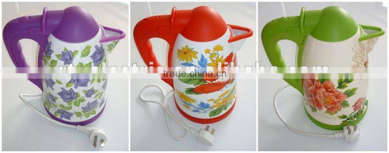 360 degrees rotating basenew designed enamel electric kettle, jug kettle, CE/RoHS approved enamel kettle, enamel water kettle