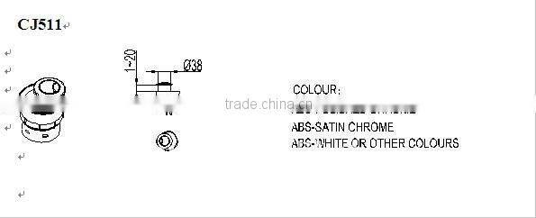 ABS pneumatic push button for concealed cisterns