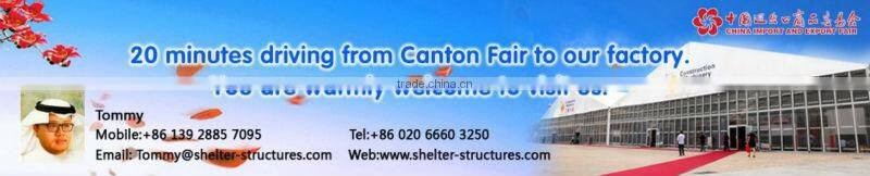 white hexagonal wedding tent