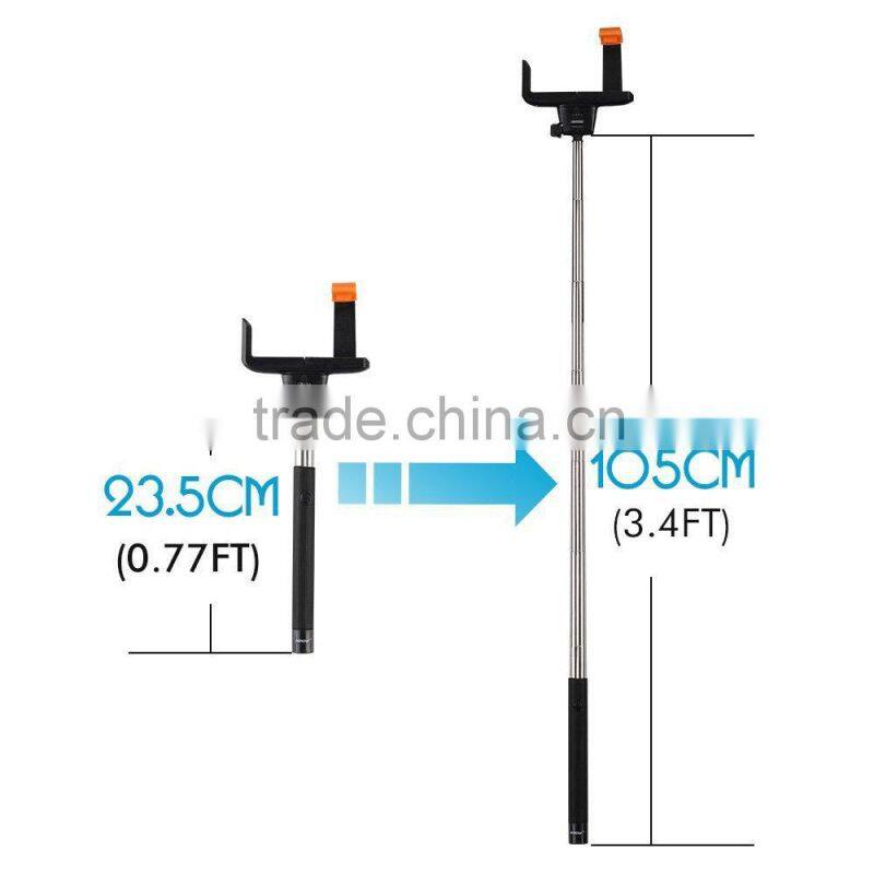 Wireless Monopod Bluetooth Selfie Sticks for IOS or Android and digital camera selfie