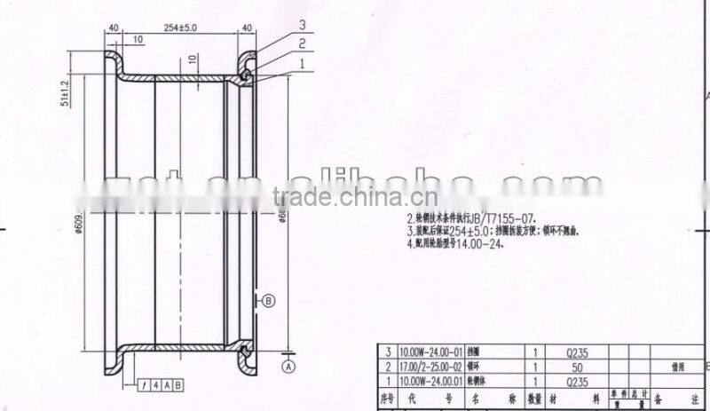 motor grader wheel 10.00-24