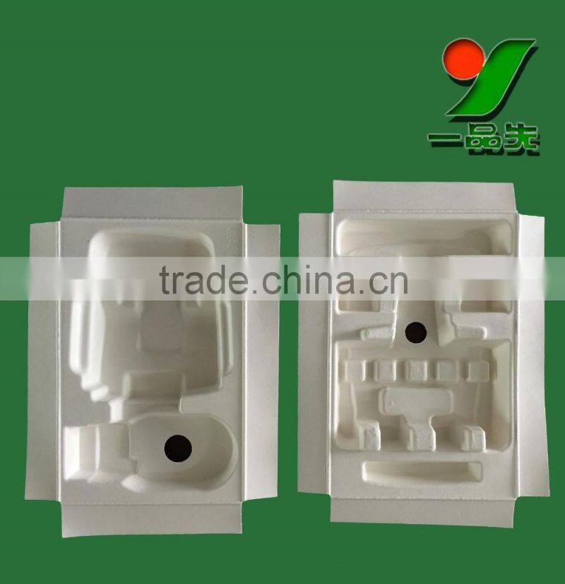 2016 Low price biodegradable environmental molded pulp tray packaging