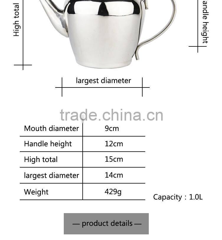 Premium internal expanding drum design perfect for pouring tea stainless steel coffee kettle/tea kettle creative handle design f