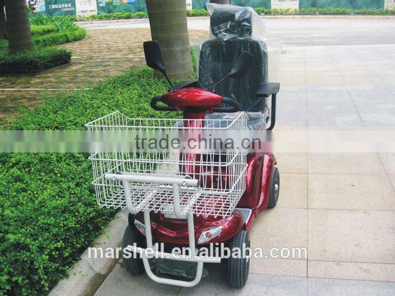 Newest electric mobility scooter with metal shopping cart with CE certificate DL24500-3S from China