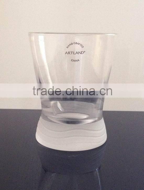 frosted glass cup glass cup for candle double wall glass espresso cup