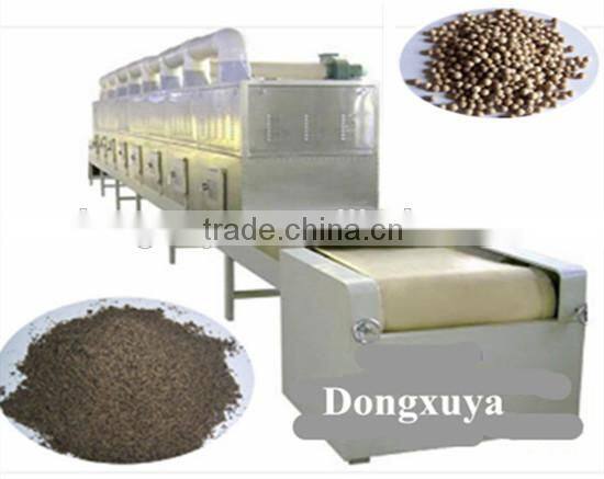 Condiments microwave sterilizing machine