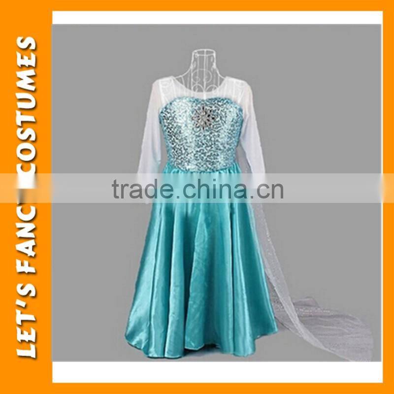 Girl Dress Summer Girls Clothes Girls Princess Anna Elsa Cosplay Costume Kid's Party Dress Dresses PGCC-1415