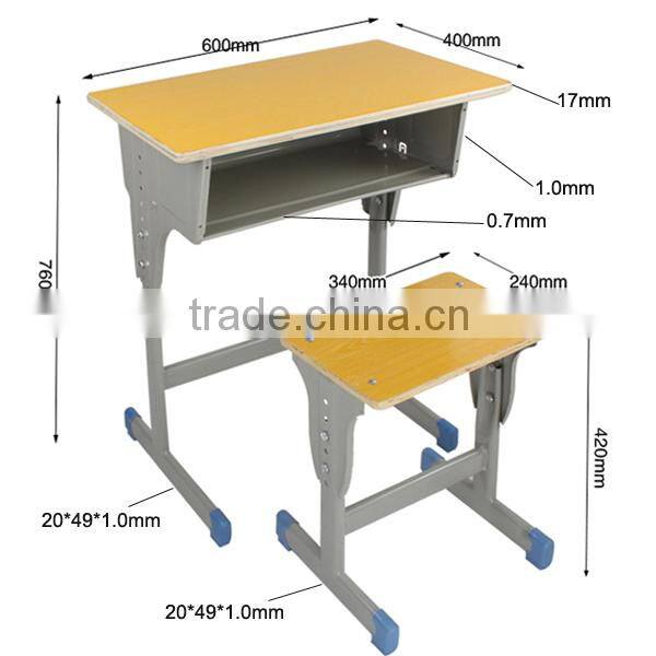 student desk and chair school furniture Height adjustable drawing table