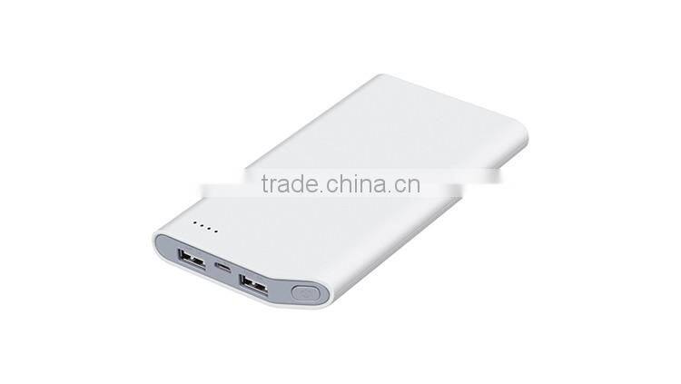 20000mAh High Capacity Li-Polymer Battery slim Power Bank 10000mah in Super Thin Size portable charger for Mobile Phone