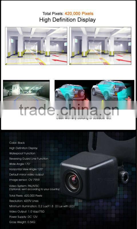 EONON Color CMD Camera-High Definition/ Wide Angle /Waterproof (A0119)