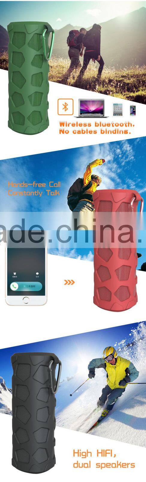New design wireless bluetooth speaker with dual speaker high HIFI good bluetooth music