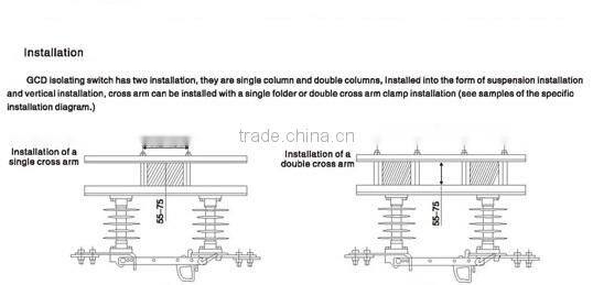 Wenzhou Yika IEC 12KV 630A Disconnector Switch Pole Isolator