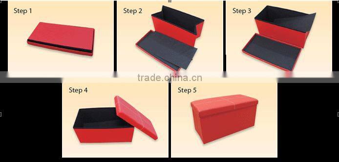 Charm Big Compartment Foldable Storage Ottoman
