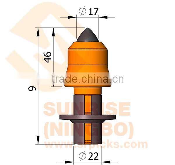 High quality cold recycler planer cutting concrete road milling teeth