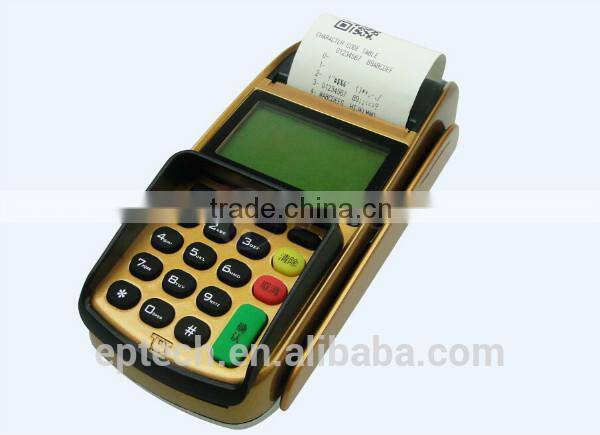 Free LOGO EP T260 Mobile handheld portable POS payment terminal with NFC IC MSR card reader