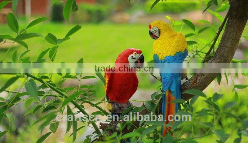 Small decoration resin bird of parrot