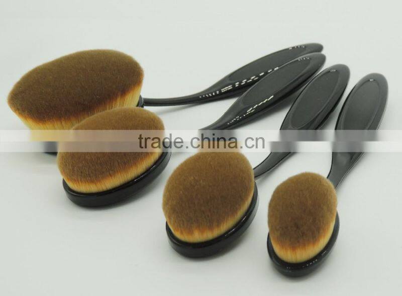 Hottest 9pcs toothbrush shape face founadtion brush set