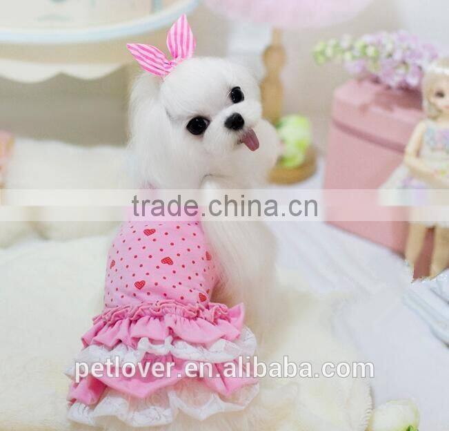 Wholesale dog clothes pet clothes colorful lovely mini pet clothes