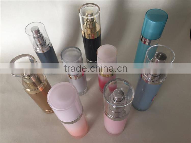 Acrylic empty cosmetic body lotion bottle