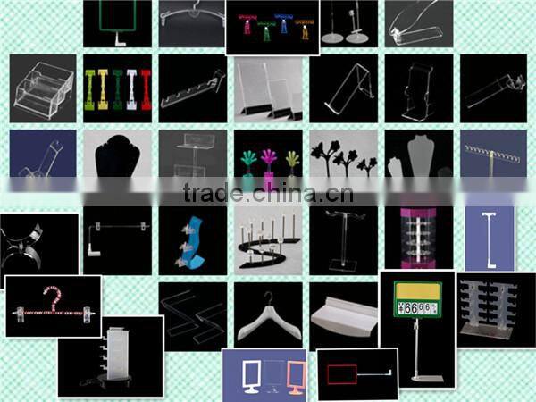 Height Adjustable Supermarket Advertising Clip Display