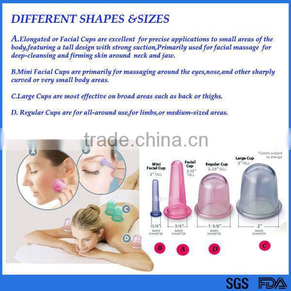 alibaba china wholesale a set of 4pcs silicone vacuum terapia coppe