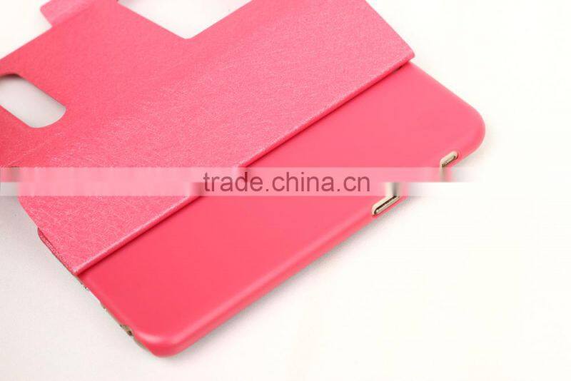 High Quality Flip PU Wallet Leather Case With Double Window For iPhone 5 5s