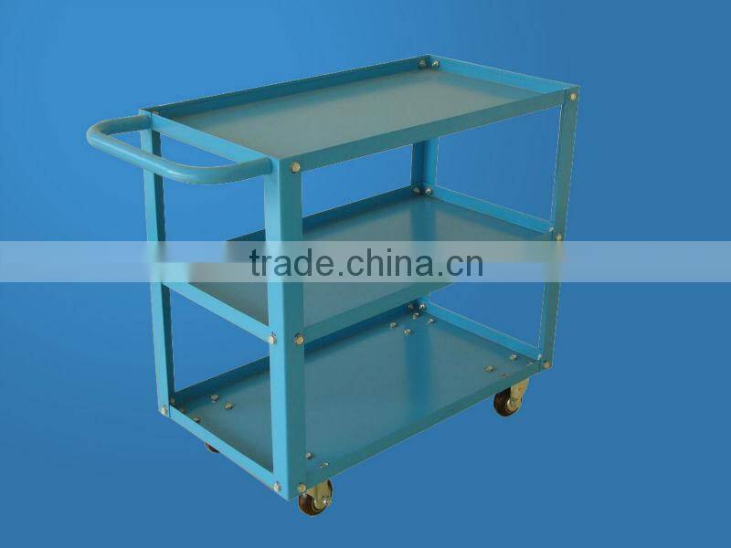 blue hand truck,steel hand truck with treble layers