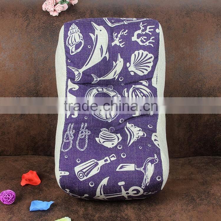 2015 new hippocampus deep sea fish undersea world waist cushion cover Office pillow