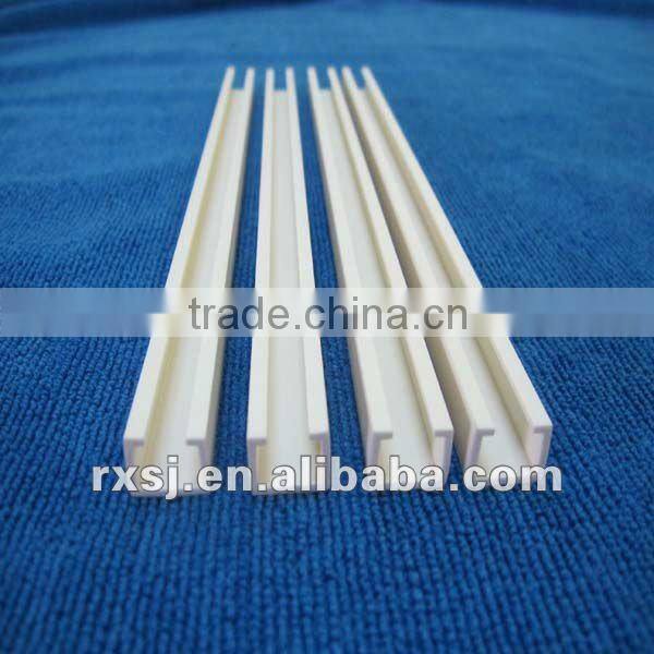 White U-shaped plastisc profile