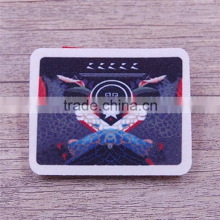 Custom fashion adhesive satin printing labels for garment clothing