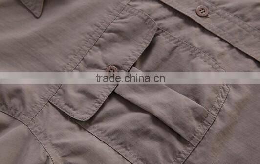 Men's Vented Camping Hiking Fishing Moisture wicking Compressed Breathable Shirt