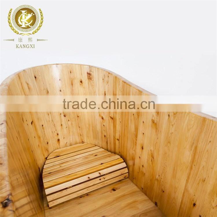 Solid wood tub wooden massage barrel used bathtub