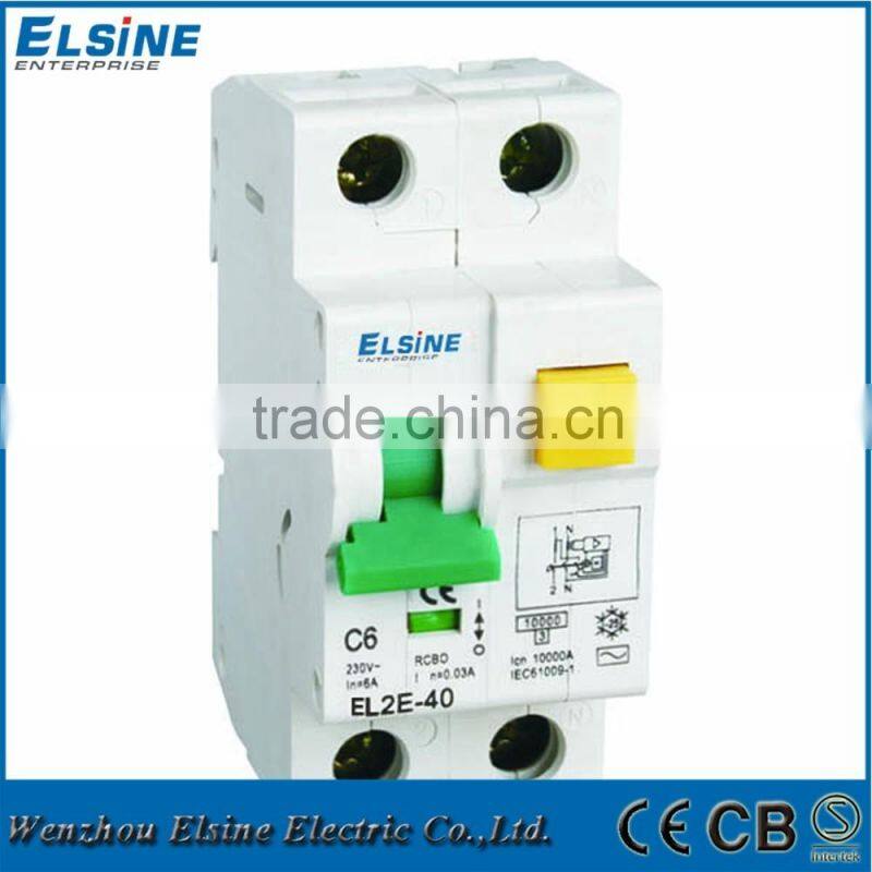 10KA 2P 40A FL7-40 Electronic type RCBO Residual Current Operated Circuit Breakers with intergal Overcurrent Protection